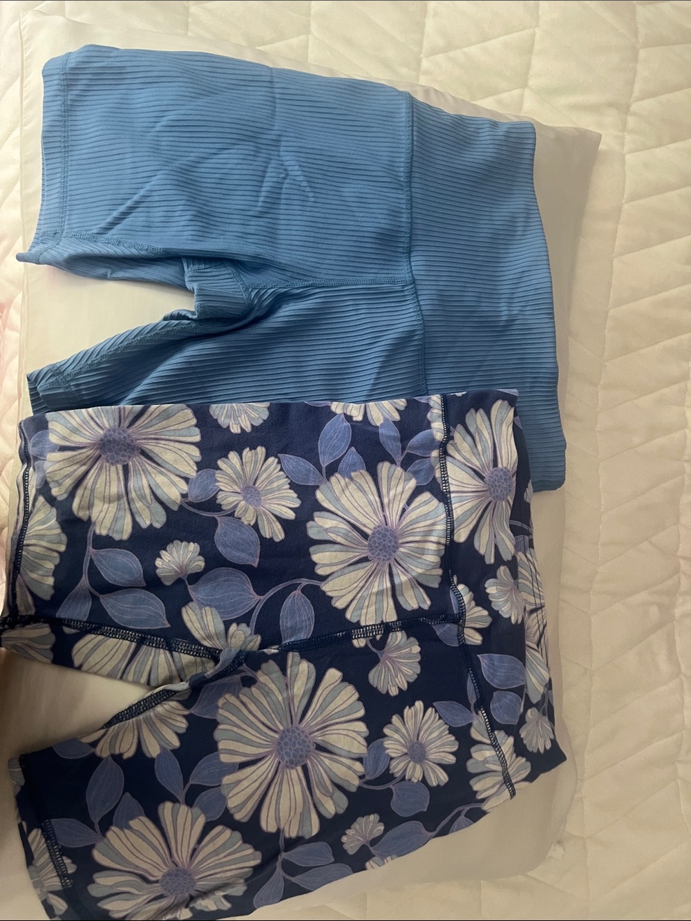 Blue and floral shirts (if bought both come)